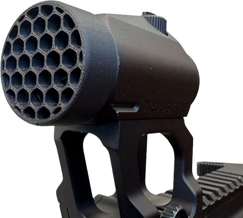 Killflash Hex Anti-Reflection Device Compatible with Vortex Crossfire Red Dot (Black - Open Center) in Saudi Arabia