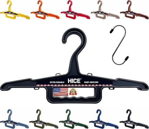 HICE Heavy Duty Clothes Hanger | 150 lb Weight Capacity | High-Impact Resin for Tactical Gear, Plate Carriers, Bulletproof Vests, Scuba BCDs, Coats, Uniforms, Clothing | Durable Design (Dark Green) in Saudi Arabia