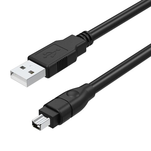 USB to Firewire Cable Compatible with Sony DCR-TRV75E DV Camcorder, IEEE 1394 4-Pin Male to USB-A Male iLink Adapter Converter Cord, 5.9FT in Saudi Arabia