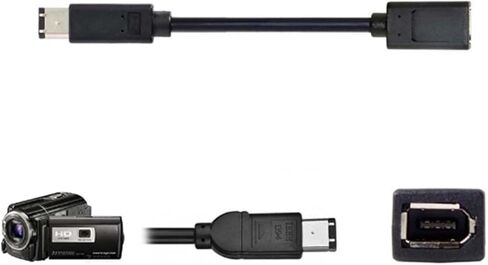 1394 6Pin Firewire إلى 1394a أنثى إلى ذكر تمديد بيانات الفيديو بطاقة التقاط الصوت والفيديو دعم 400 إلى كابل 20 سنتيمتر in Saudi Arabia