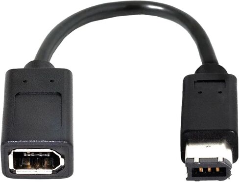 1394 6Pin Firewire إلى 1394a أنثى إلى ذكر تمديد بيانات الفيديو بطاقة التقاط الصوت والفيديو دعم 400 إلى كابل 20 سنتيمتر in Saudi Arabia