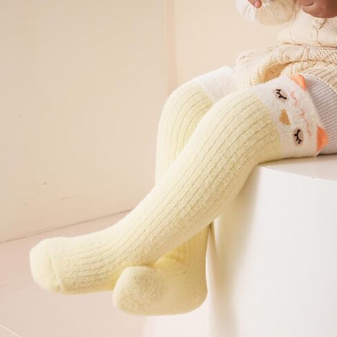 Baby Toddler Knee High Socks Girl Boy Warm Thick Tube Stockings Newborn Infant Floor Crawling Long Socks 6 Pairs in Saudi Arabia