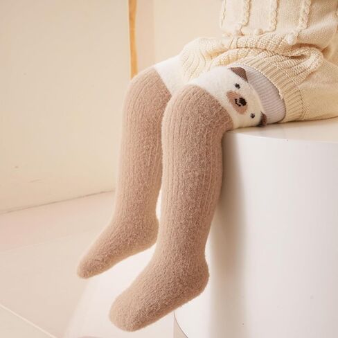 Baby Toddler Knee High Socks Girl Boy Warm Thick Tube Stockings Newborn Infant Floor Crawling Long Socks 6 Pairs in Saudi Arabia