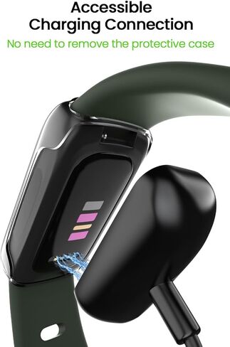 3 عبوات من حافظات الحماية الشفافة المتوافقة مع واقي الشاشة Fitbit Inspire 3 من مادة TPU الشاملة الممتصة للصدمات، غطاء الوجه الكامل الرفيع للغاية، ملحقات استبدال المصد للساعة الذكية Inspire 3 in Saudi Arabia