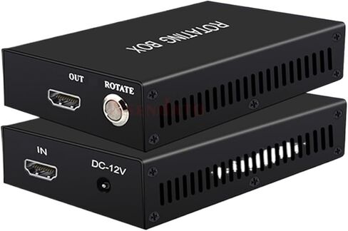 معالج صندوق دوار لفيديو HD TV 1080P 60 هرتز شاشة عمودية وضع عمودي عرض 90 180 270 درجة مفتاح فليب للصور (قابس الولايات المتحدة الأمريكية) in Kuwait