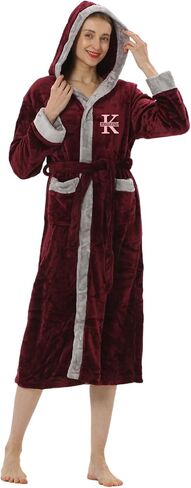 Personalized Hooded Plush Robe for Women and Men - His and Her Robes with Custom Name/Monogram - Soft Luxurious Spa Bathrobes in Saudi Arabia