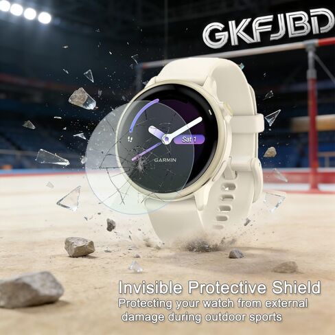 متوافق مع مجموعة واقي الشاشة والحافظة Garmin Vivoactive 6، طبقة واقية ناعمة من مادة TPU عالية الدقة، 【ليست زجاجية】 وحافظات غطاء سيليكون مقاومة للصدمات باللون الأسود (عبوة من 4+1) in Kuwait