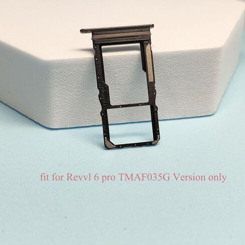Revvl 6 pro Replacement Single SIM Card Tray Holder Parts for T-Mobile Revvl 6 pro (5G) TMAF035G 6.82 Inches -Black Color [not fit for Revvl 6 Version] in Saudi Arabia