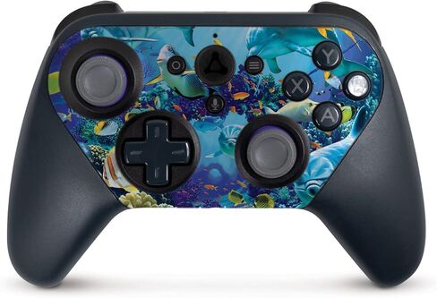 MightySkins Skin Compatible with Amazon Luna Controller - Ocean Friends | Protective, Durable, and Unique Vinyl Decal wrap Cover | Easy to Apply, Remove, and Change Styles | Made in The USA in Saudi Arabia