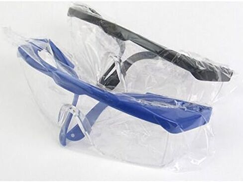 Yalulu 2 Pair Black Blue Safety Protection Glasses Safety Eyewear for Shooting, Gun Range, Airsoft, Nerf Guns, Racquetball, Water Balloon Fight in Saudi Arabia
