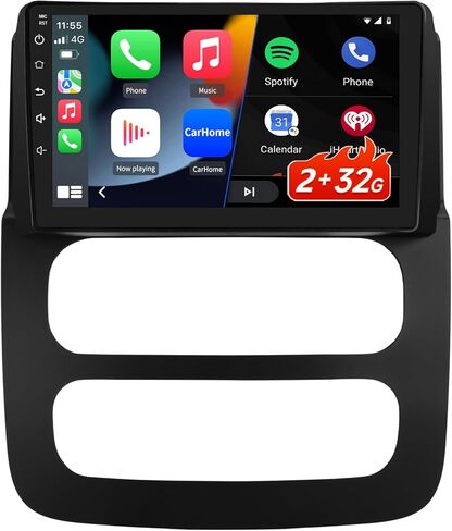 Android 13 Car Radio for Dodge RAM 2002-2005 1500 2500 3500, [2GB+64GB] Stereo for Jeep Grand Cherokee 1999-2004 Wireless Carplay Android Auto GPS WiFi AM/FM Bluetooth DSP Wireless Update in Saudi Arabia