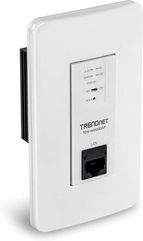 TRENDnet AX1800 Dual Band WiFi 6 PoE in-Wall Access Point, TEW-W960DAP, OFDMA & MU MIMO Technology, NDAA & TAA Compliant, Discreet Design, Remote Cloud Management Ready in Saudi Arabia