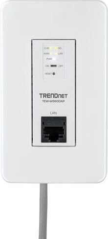 TRENDnet AX1800 Dual Band WiFi 6 PoE in-Wall Access Point, TEW-W960DAP, OFDMA & MU MIMO Technology, NDAA & TAA Compliant, Discreet Design, Remote Cloud Management Ready in Saudi Arabia