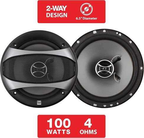 Dual Electronics DCA73W-BC 7-inch Certified Apple CarPlay Android Auto Wired or Wireless Car Stereo with XCAM150 Backup Camera & D65SP 6.5 inch Speakers Bundle in Saudi Arabia