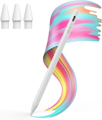قلم ستايلس لجهاز iPad - لقلم Apple Pencil USB-C مع حساسية للإمالة، رفض راحة اليد، شحن سريع - قلم iPad لعام 2018-2025 Pro/Air/Mini، قلم Apple للرسم وتدوين الملاحظات in Kuwait