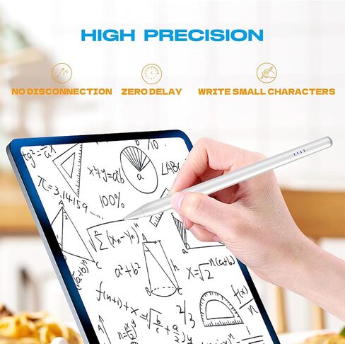 Stylus Pen for iPad 2018-2025, 20-Mins Fast Charge for Apple Pencil with Tilt & Palm Rejection, Active Digital Pens Compatible with iPad 6-10th Gen/A16, Pro 13"/12.9"/11"/M4, Air 3/4/5/M2/M3, Mini 5/6 in Saudi Arabia