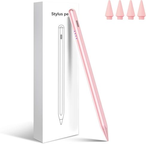 Stylus Pen for iPad 2018-2025, 20-Mins Fast Charge for Apple Pencil with Tilt & Palm Rejection, Active Digital Pens Compatible with iPad 6-10th Gen/A16, Pro 13"/12.9"/11"/M4, Air 3/4/5/M2/M3, Mini 5/6 in Saudi Arabia