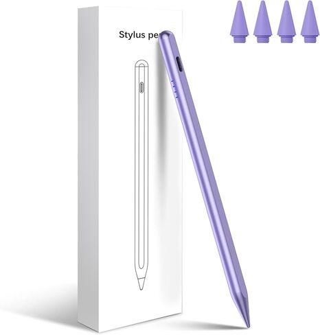 Stylus Pen for iPad 2018-2025, 20-Mins Fast Charge for Apple Pencil with Tilt & Palm Rejection, Active Digital Pens Compatible with iPad 6-10th Gen/A16, Pro 13"/12.9"/11"/M4, Air 3/4/5/M2/M3, Mini 5/6 in Saudi Arabia