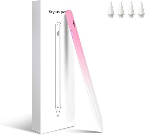 Stylus Pen for iPad 2018-2025, 20-Mins Fast Charge for Apple Pencil with Tilt & Palm Rejection, Active Digital Pens Compatible with iPad 6-10th Gen/A16, Pro 13"/12.9"/11"/M4, Air 3/4/5/M2/M3, Mini 5/6 in Saudi Arabia
