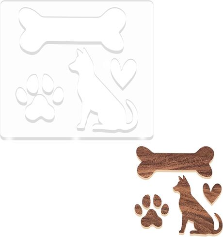 قالب طباعة مزدوج PAW ، قوالب جهاز التوجيه للأعمال الخشبية ، قوالب ترصيع جهاز التوجيه 6.69x5.9 بوصة in Saudi Arabia