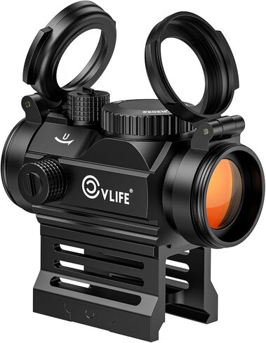 CVLIFE FoxSpook Motion Awake Red Dot Sight، 2 MOA Red Dot Scope Auto On & Off، 1x20mm Red Dot Optics مع ملف تعريف منخفض وحامل سفلي 1/3 للشاهد المشترك، وأغطية عدسات قابلة للطي وجهاز مضاد للانعكاس in Kuwait