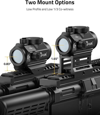 CVLIFE FoxSpook Motion Awake Red Dot Sight، 2 MOA Red Dot Scope Auto On & Off، 1x20mm Red Dot Optics مع ملف تعريف منخفض وحامل سفلي 1/3 للشاهد المشترك، وأغطية عدسات قابلة للطي وجهاز مضاد للانعكاس in Kuwait