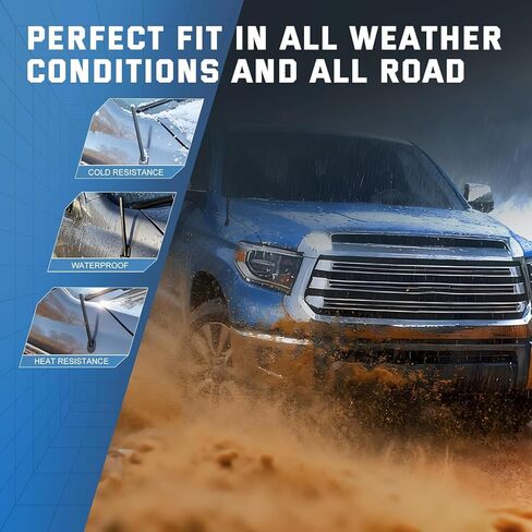 هوائي لسيارة Toyota Tundra 2007-2021، سارية هوائي الراديو للشاحنة والسيارة، ملف نحاسي مدمج لتعزيز إشارة الاستقبال، مقاوم لغسيل السيارة، ملحقات هوائي مطاطي 7 بوصات in Saudi Arabia