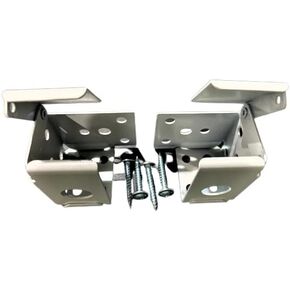 HomeAmore Blind Brackets for 1" X 1 1/2" Headrail (1 Pair with 4 Screws) White