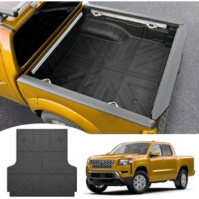 JTYZSM Truck Bed Mat for 2022-2024 Nissan Frontier Crew Cab 5FT Short Bed Liner All Weather Protection TPE Bed Cargo Mat Rear Trunk Mat for 2022 2023 2024 Nissan Frontier Pickup Accessories