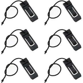 Wantane-Surfboard Fin Clips مجداف لوح التزلج الذيل كليب ركوب الأمواج زعانف مستجمعات المياه كليب في الهواء الطلق الشاطئ ركوب الأمواج الملحقات (أسود) -6 قطع in Kuwait