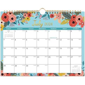 Calendar 2024-2025 - Wall Calendar 2024-2025, Jul. 2024 - Dec. 2025, 8.5" x 11", 2024-2025 Wall Calendar With Thick Paper Perfect for Home and Office - Floral
