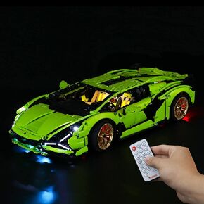 BRIKSMAX Led Lighting Kit for Technic Lamborghini Sián FKP 37 - Compatible with Lego 42115 Building Blocks Model- Not Include The Lego Set(Remote-Control Version)