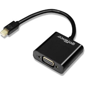 gofanco 1080p 60hz Mini DisplayPort to VGA Adapter Up to HD 1080p Thunderbolt 2 to VGA Compatible for Apple MacBooks, Microsoft Surface Pro, Google Chromebook Pixel, Laptops with Mini DisplayPort in Kuwait