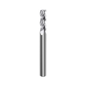 XYunEnZ ISB 1/2'' Carbide Square End Mill, 3 Flute Micro Grain Carbide Mill Bits for Alloy Steels/Hardened Steels, 1 Piece