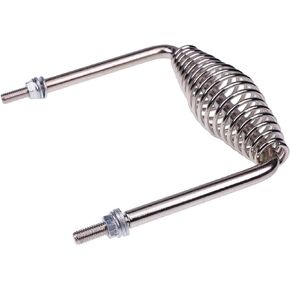 Chamixx 6" Stainless Spring Handle 5" Wide Overall with 1/2" Steel Rod Compatible with Most BBQ Pits Trailers Grills Custom Metal Projects Smokers Wood Stoves Cabinets