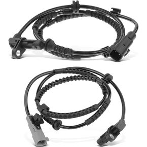 A-Premium ABS Wheel Speed Sensor Compatible with Chevrolet Models - Spark 2013 2015 - Front Driver and Passenger Side, 2-PC Set, Replace# 95976063, 95976062