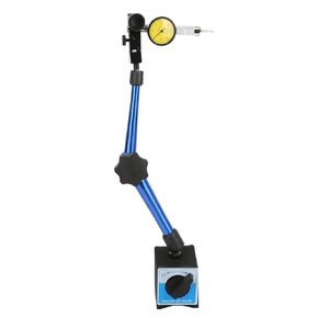 Jeanoko Flexible Base Holder Stand with Dial Test Indicator Gauge Blue Universal Dial Base Holder Base Holder Stand for Mechanical Processing