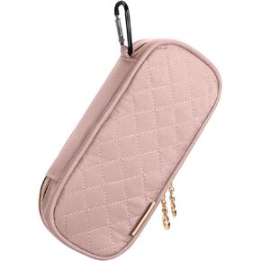 Yarwo EpiPen Carry Case for Kids and Adults, Insulated EpiPen Medicine Pill Orgainzer Holds 4 EpiPens, Auvi Q, Asthma Inhaler, Ice Pack, Emergence Meds Enssentials, Black (Bag Only)
