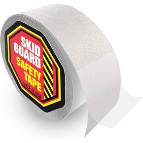SKID GUARD Clear Grip Tape for Stairs 2x30 Ft. - Water Proof Grip Tape - Bathroom Grip Tape - Indoor Clear Anti Slip Tape - Non Slip Tape for Bathtub, Shower - Safety Friction Grip Tape - USA Made