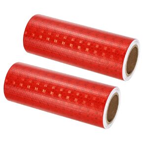 PATIKIL Reflective Tape, 2 Rolls 6 Inch x 10 FT Waterproof High Visibility Self-Adhesive Warning Safety Tape Reflective Stickers External Accessories for Cars Trucks, Yellow