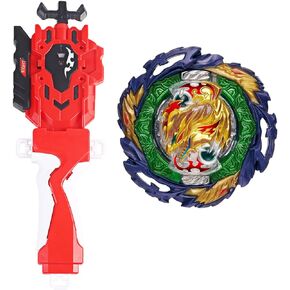 Battling Tops Burst Superking B-185 Vanish Fafnir .Tp .Kc-3 Tapered Kick-3 Left Spin Gyro Toys for Kids with Sparking Launcher