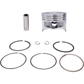 Outboard Engine 68D-E1631-00-96 STD Piston Set & 68D-E1603-00 Ring for Yamaha 4HP / F4-04020200 for Parsun HDX Boat Motor, 59mm STD