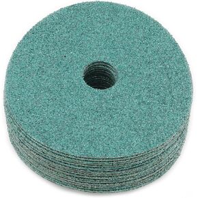 Sungold Abrasives 17512 Excella 36 أقراص من ألياف السيراميك الخضراء الحصباء 5 أقراص / صندوق 5 بوصة × 7/8 بوصة أقراص سنفرة بفتحة مركزية in Kuwait