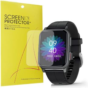 Compatible for FITVII Fitness Tracker Screen Protector, [6 Pack] Full Coverage TPU Clear Film Compatible with FITVII H56 Fitness Tracker 1.7Inches, Smart Watch (6 pack)