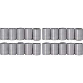 Aramox Air Conditioning Fitting Cover, 20 Pcs Air Conditioning Joint Cover Aluminum AC Hose Tube Connector Cover Pipe Fitting Cap(3/8in)