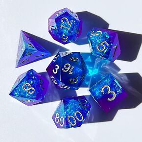 Grim Reaper Metal Dice DND Starter Set, Dungeons and Dragons polyhedral dice Set, D&D Accessories, d and d Role Playing dice with Metal Box (Black with Gold)