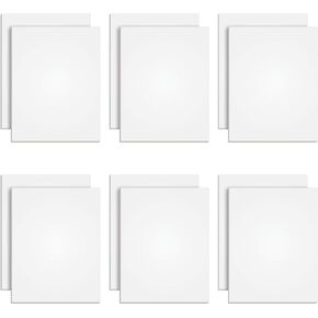 TOPS The Legal Pad Plus Writing Pads, Glue-Top, 8-1/2" x 11", Blank, 50 Sheets, 12 Pack (71520) , White