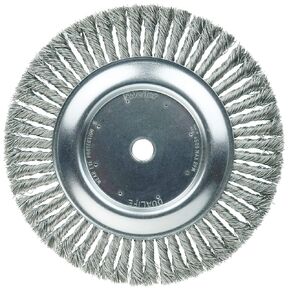 Weiler 08878 10" Cable Twist Knot Wire Wheel, .023" Steel Fill, 3/4" Arbor Hole, Made in The USA (Pack of 2)
