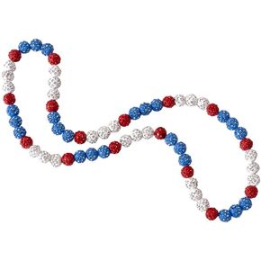 Baseball Ice Collection Necklace for Boys Sparkly Baseball Necklace Elastic Bling Beaded Necklace - Baseball Athlete Sports Inspired Shiny Rhinestone Necklace Accessories for Baseball Lovers Players Teens