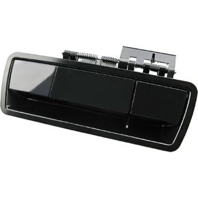 Rear Liftgate Exterior Door Handle Fits for Nissan Armada 2004-2013 Replaces 90606-ZZ90E 90606-ZQ78A Liftgate Tailgate Window Release Handle Kit Black with Camera Hole